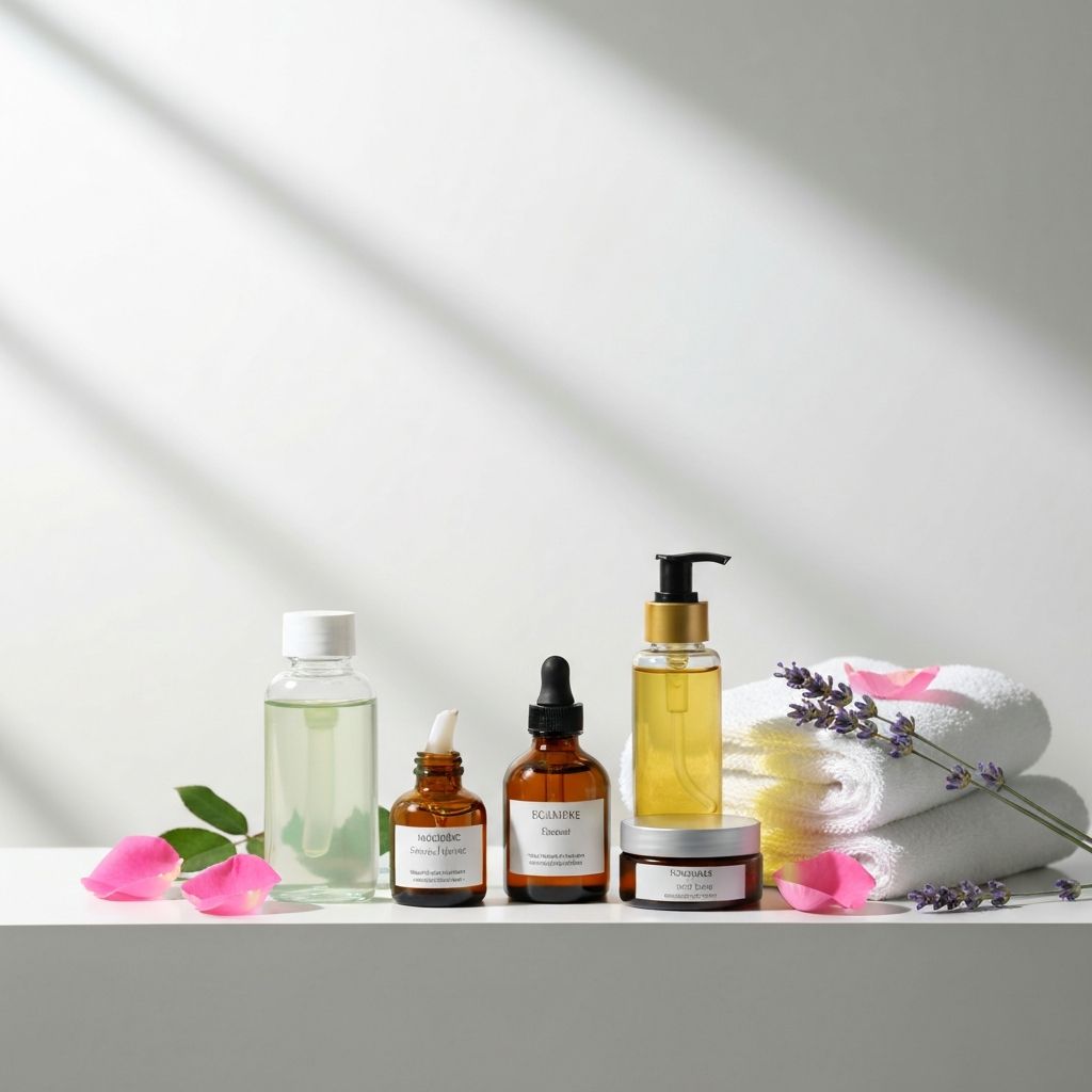 Natural skincare products for face care